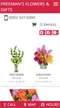 Mobile Screenshot of freemansflowersandgifts.com